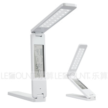 Tragbare u. Faltbare u. Nachladbare LED-Tabellen-Lampe mit LCD-Kalender (LTB762)